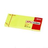 Листки с кл.полосой APLI 38х51мм, 10977 3х100л желтые