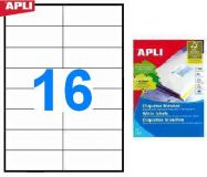 Наклейки А4, 105*37мм, APLI 10817, 16шт/100л