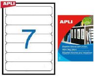 Наклейки А4, 190*38мм, скругл, APLI 01232, 7шт/25л