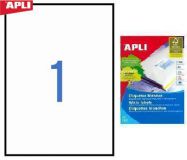 Наклейки А4, 210х297мм, APLI 03141, 1шт/100л