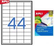 Наклейки А4, 48,5*25,4мм, APLI 03129, 44шт/100л