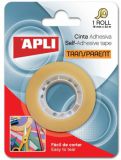 Клейкая лента 19мм*33м APLI-11166 прозрачная, блистер