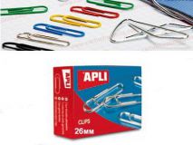 Скрепки 26мм APLI 11713 №1-1/2 стальные, 100 шт.