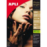Фотобумага глянцевая А4 280г APLI 10413 1-стор, 60л